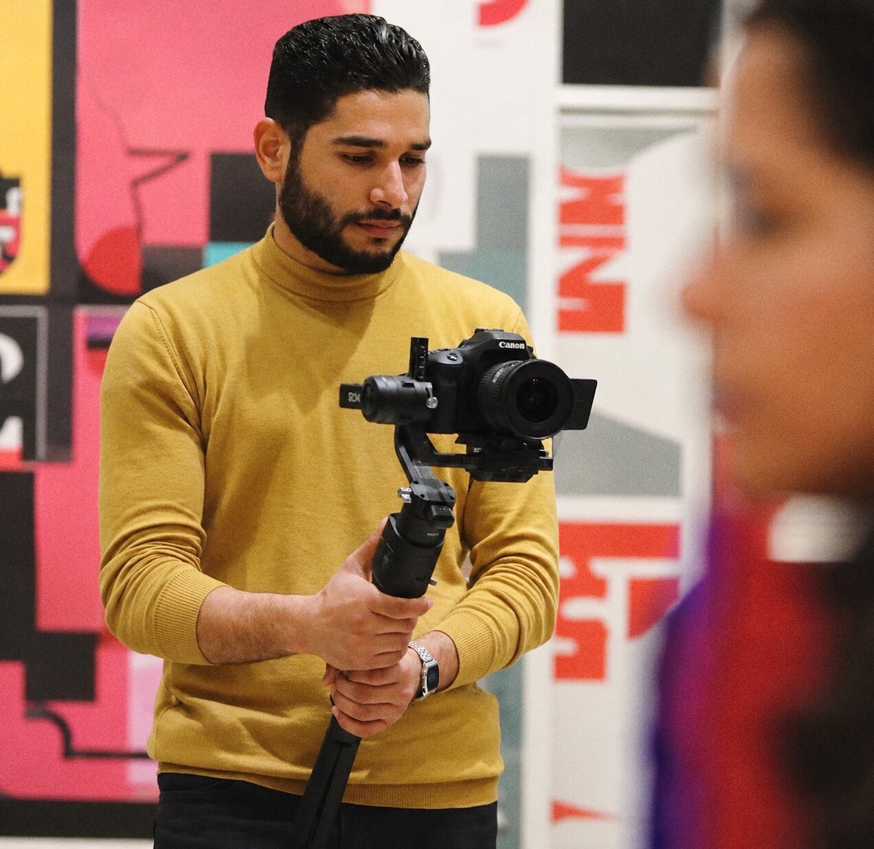 Studio founder behind the camera